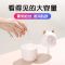 usb加湿器迷你家用卧室静音小型桌面空气喷雾器补水保湿创意礼物|萌宠A205加湿器粉色 七彩灯功能+5支棉心