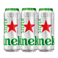 喜力星银(Heineken Silver)啤酒500ml*12罐/箱