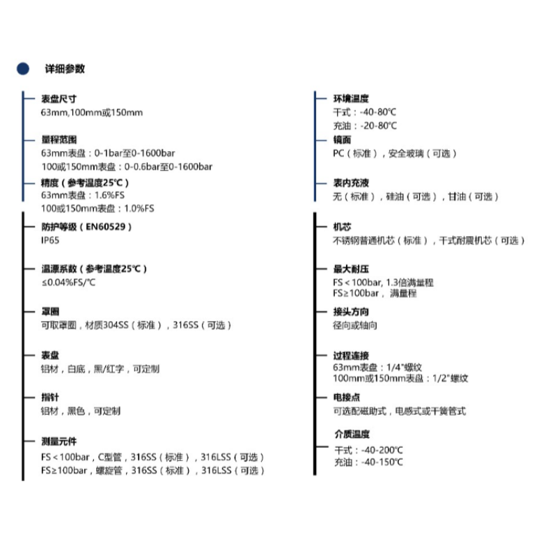 ZIVE 工业压力表ZIVE-1306459高清大图