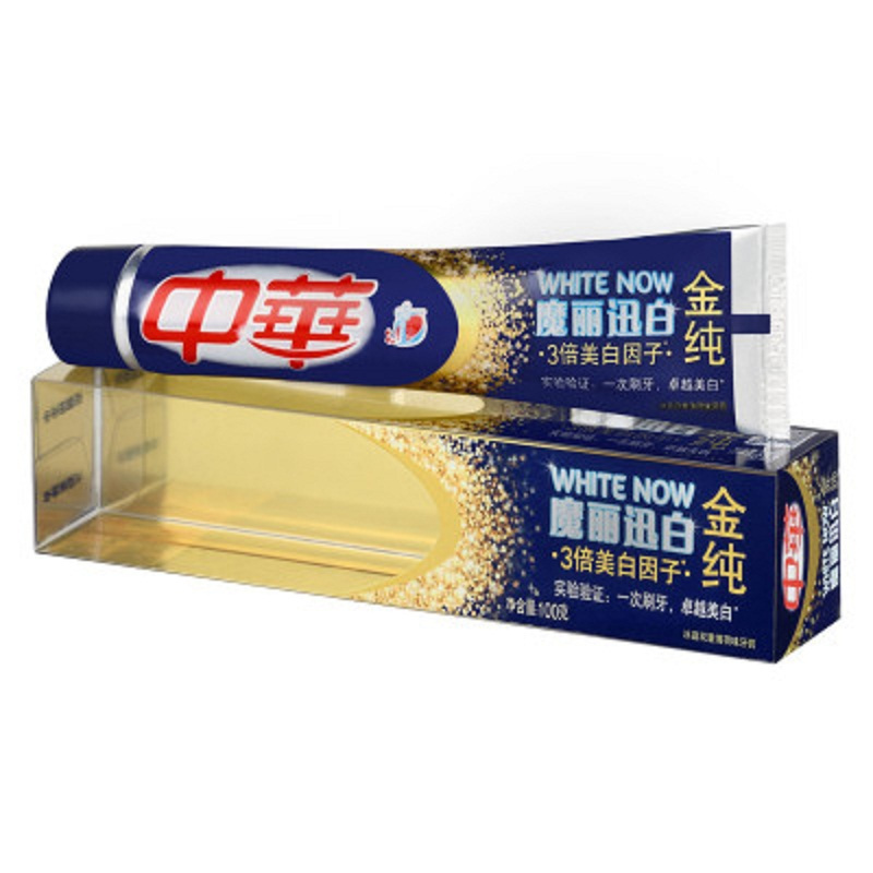 中华 金纯魔丽迅白 冰晶双重 薄荷味 牙膏 100g(单位:支)
