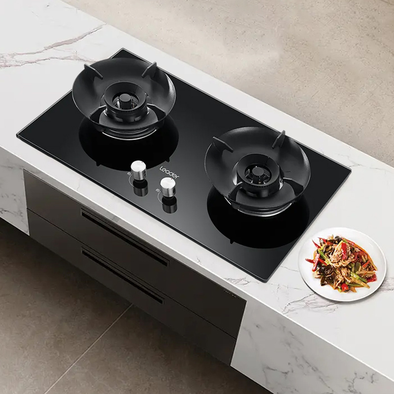 统帅(leader)海尔出品燃气灶天然气灶双灶智能熄火保护瞬燃点火5.