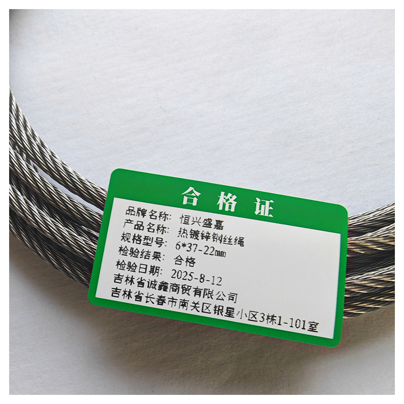 恒兴盛嘉 镀锌钢丝绳 米 6*37-22mm