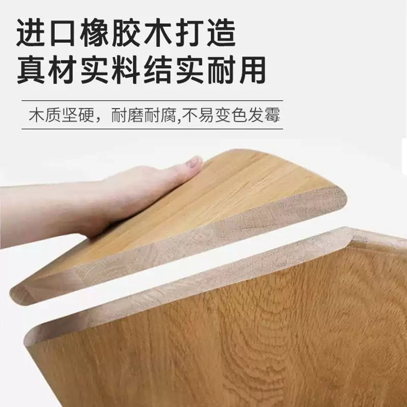易企采 60*60CM一桌两椅 橡胶实木简约现代小方桌正方形洽谈北欧简易桌椅组合家用小户型餐桌