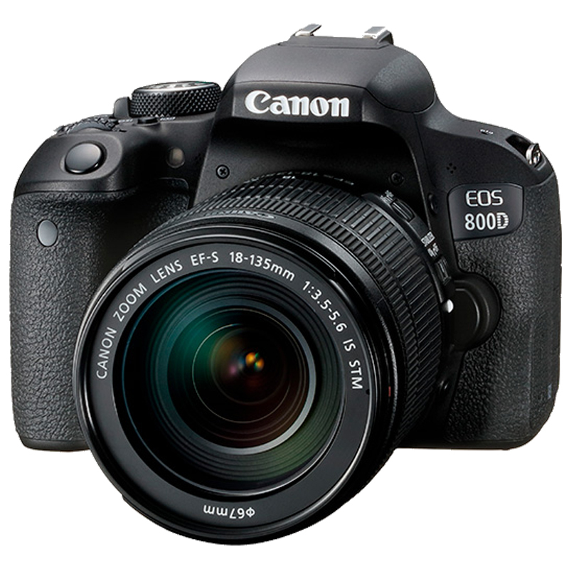 佳能(Canon) EOS 800D (18-135mm+75-300mm) 数码单反相机 双镜头套装 约2420万像素