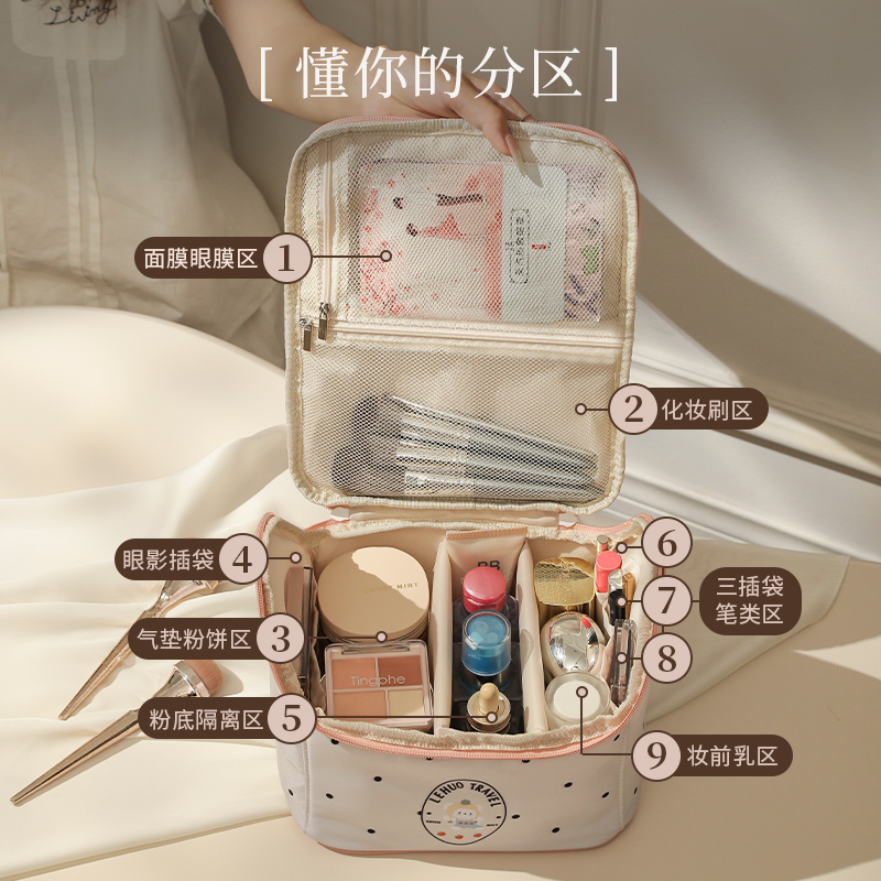 小房子化妆包女2025新款高端大容量便携式收纳外出洗漱护肤品1085高清大图