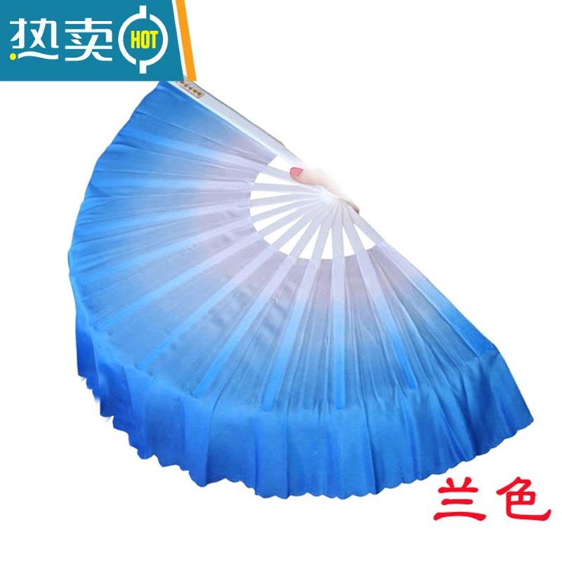 XIANCAI曹记木兰扇彩云扇折不断塑料骨渐变秧歌扇子舞蹈扇功夫扇晨练 木兰扇玫红右手出头15厘米 [送扇套]图片