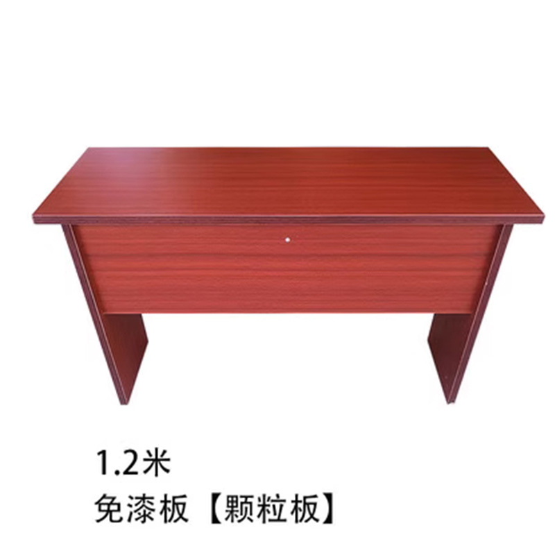 东升顺会议桌双人条桌培训移动小型长方形桌现代简约条形桌1.2米免漆板红胡桃高清大图