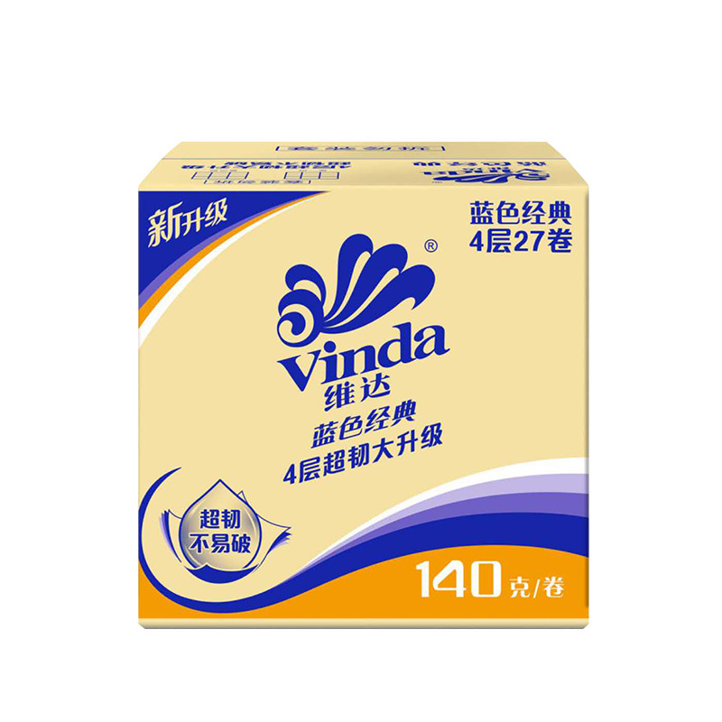 维达卷纸140g原生木浆卷筒纸巾厕纸家用手纸卫生纸批发家庭装整箱27卷东北三省,河北,北京疫情原因不能发货