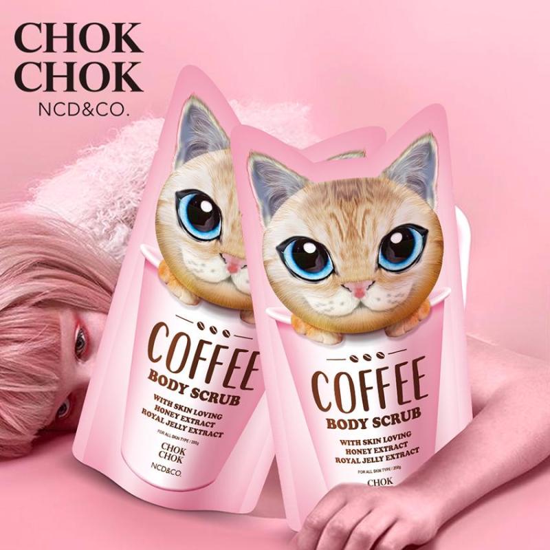 CHOKCHOK 初出猫咪咖啡蜂蜜身体磨砂膏乳去角质 200ml 磨砂膏200g 洗发沐浴 各种肤质 成人