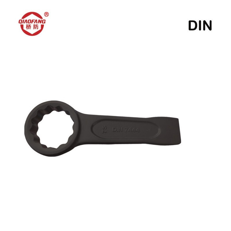 桥防(QIAOFANG) QF3310中泊集团钢制德标敲击梅花扳手 75mm