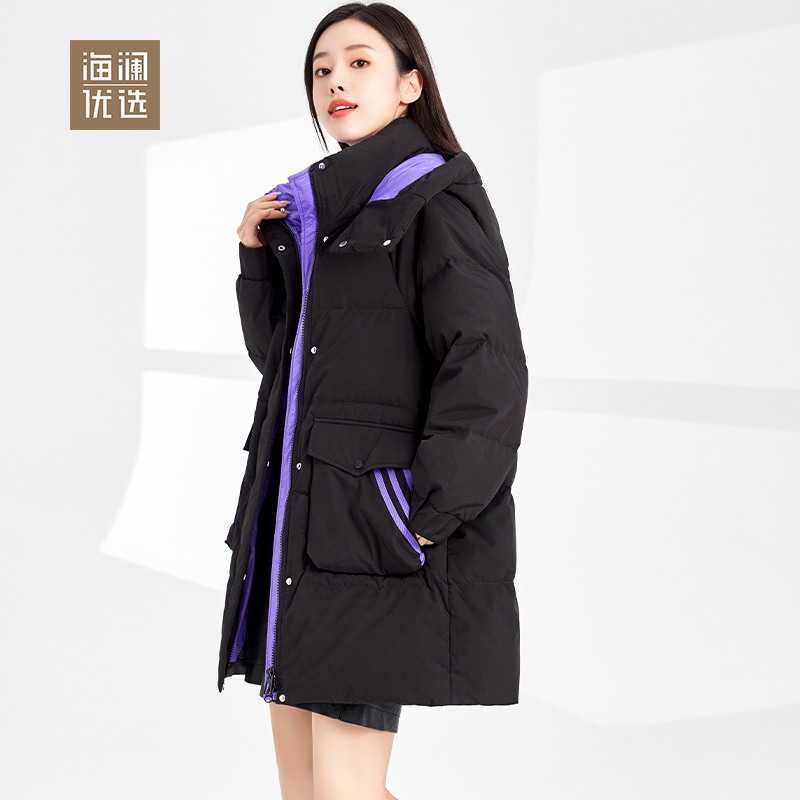 中长款羽绒服女士时尚休闲加厚保暖外套