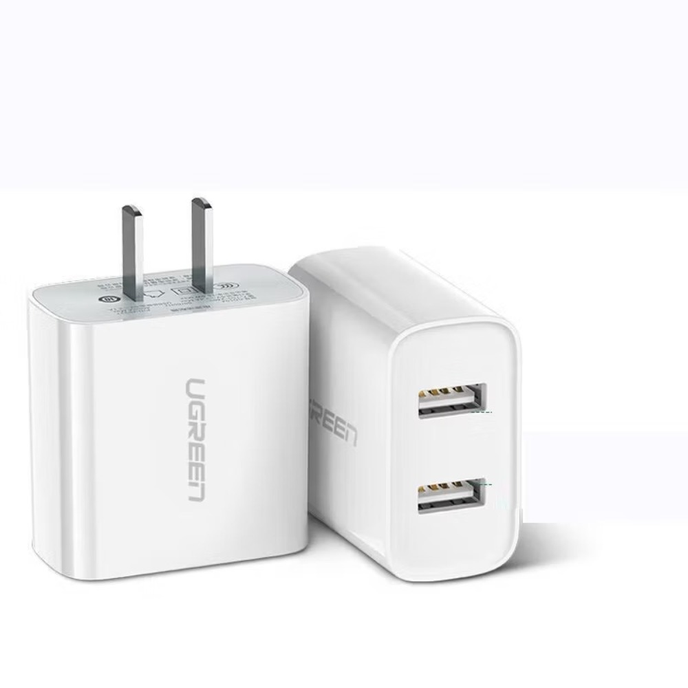 绿联 CD104 20328 充电头/快充头/双口 直插款