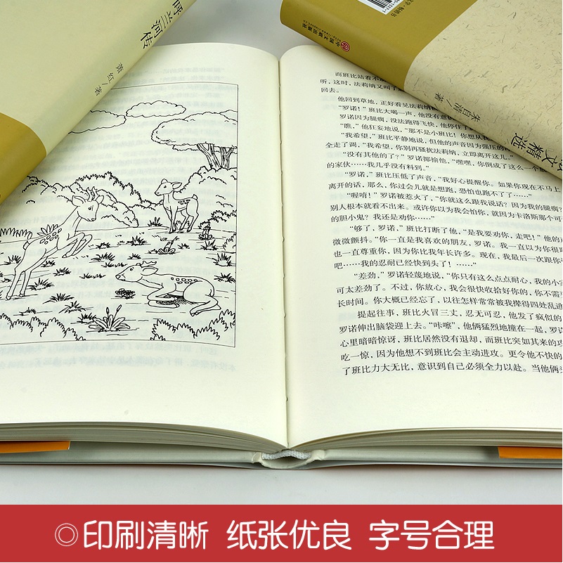 [正版]精装全译小鹿班比 世界经典文学 名家名译原著 班主任语文9-15岁青少年励志文学名著书籍书IE高清大图
