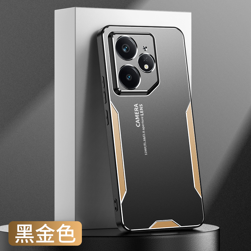KONEL 适用于真我eno7刀锋金属手机壳真我eno7pro刀锋保护套新款防摔潮款个性保护套