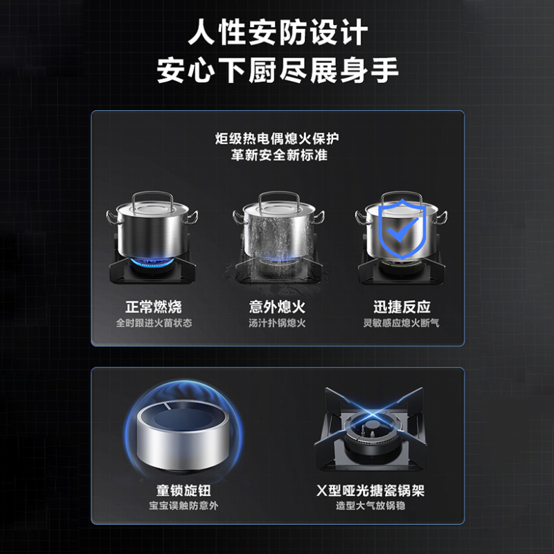 华帝(vatti)24立方顶侧双吸抽油烟机灶具套餐液化气5.0kW燃气灶烟灶套装i11142+i10071B