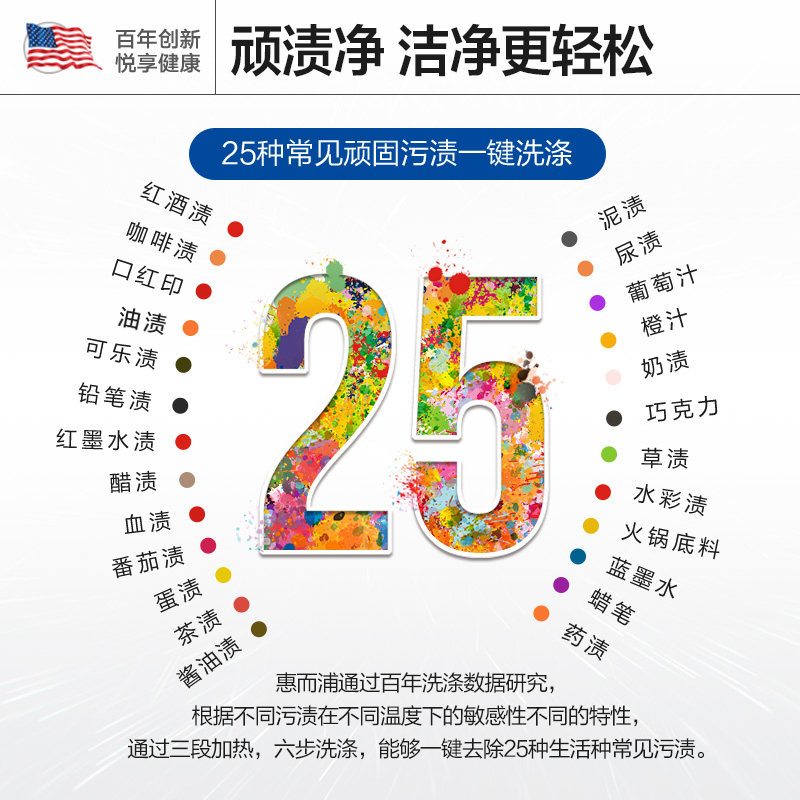 惠而浦(Whirlpool) 8.5公斤新睿OE滚筒洗衣机 DD变频直驱智氧除菌WIFI智能星空银EWFD47217OS