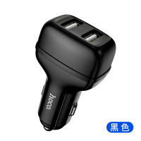 浩酷-（HOCO）Z36 创宇双口车载充电器 手机汽车双USB接口迷你充电头 黑色