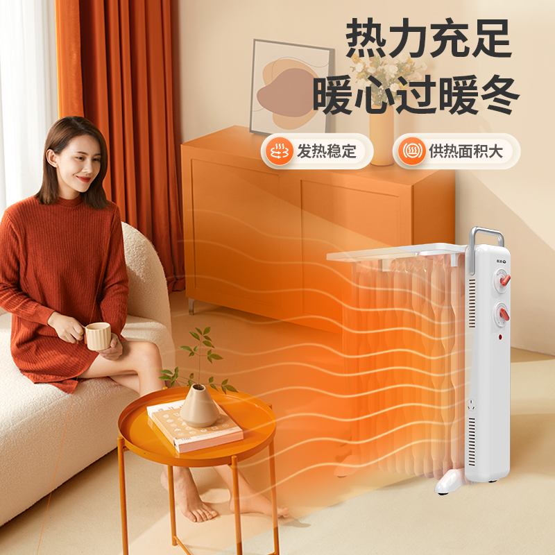 先锋(SINGFUN)取暖器油汀家用电暖器烤火炉电暖气片13片全屋快速升温烘衣加湿 DYT-SS18高清大图