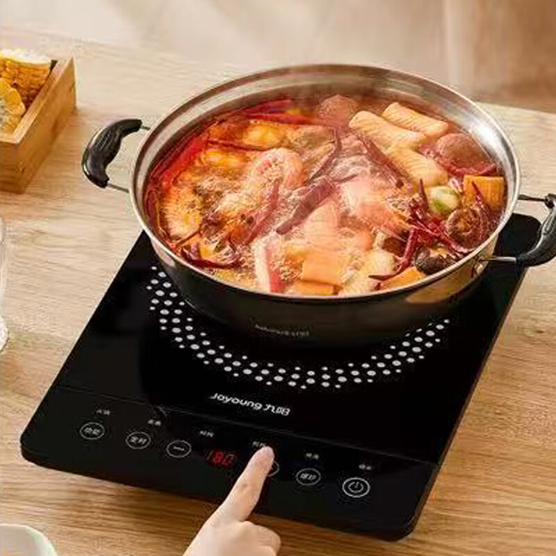 九阳电磁炉微晶面板耐高温易清洁圆角防撞火力强劲C22S-N5170高清大图