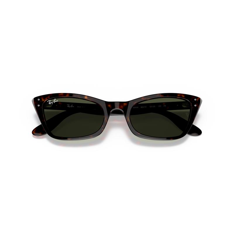 RayBan绿镜复古猫眼女士太阳镜年代经典透明框潮牌优雅绿鏡高清大图