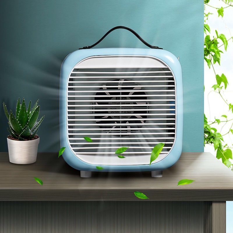 冷风机家用小型省电台式风扇家用卧室冷气迷你加水加冰制冷空调扇蓝色