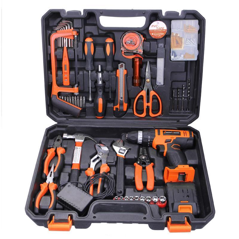 轻奢慢龙韵20V冲击电钻工具箱大容量电动螺丝