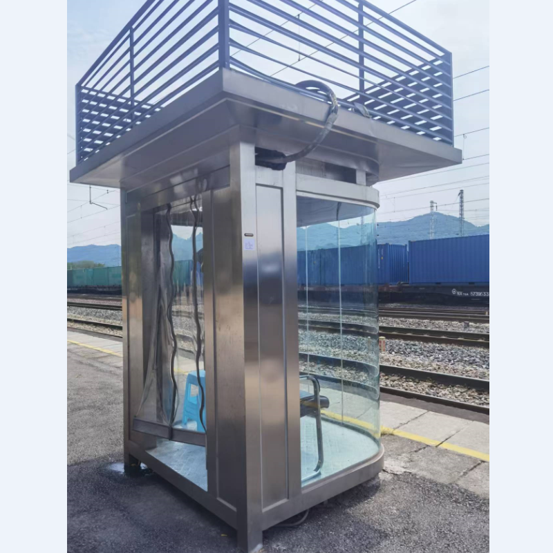 东松 不锈钢玻璃岗亭 2500*2100*1900 个高清大图