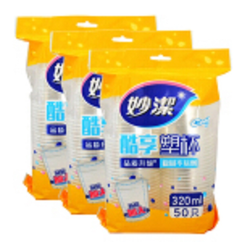 妙洁COOL酷杯320ml 50只装 50只/袋 40袋/箱 (单位:箱)