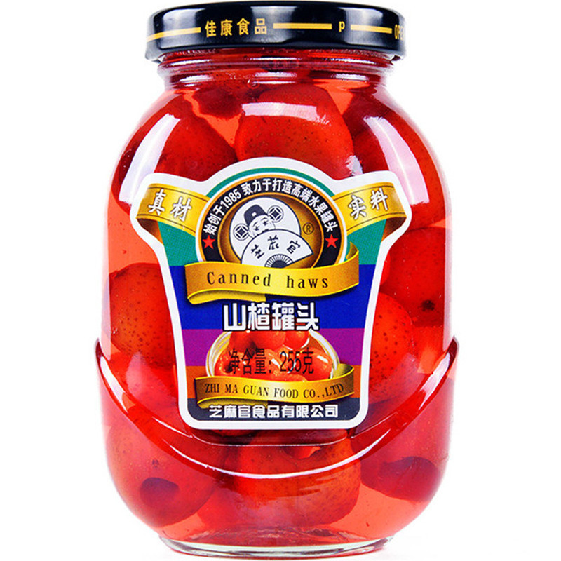 芝麻官水果罐头山楂罐头255g