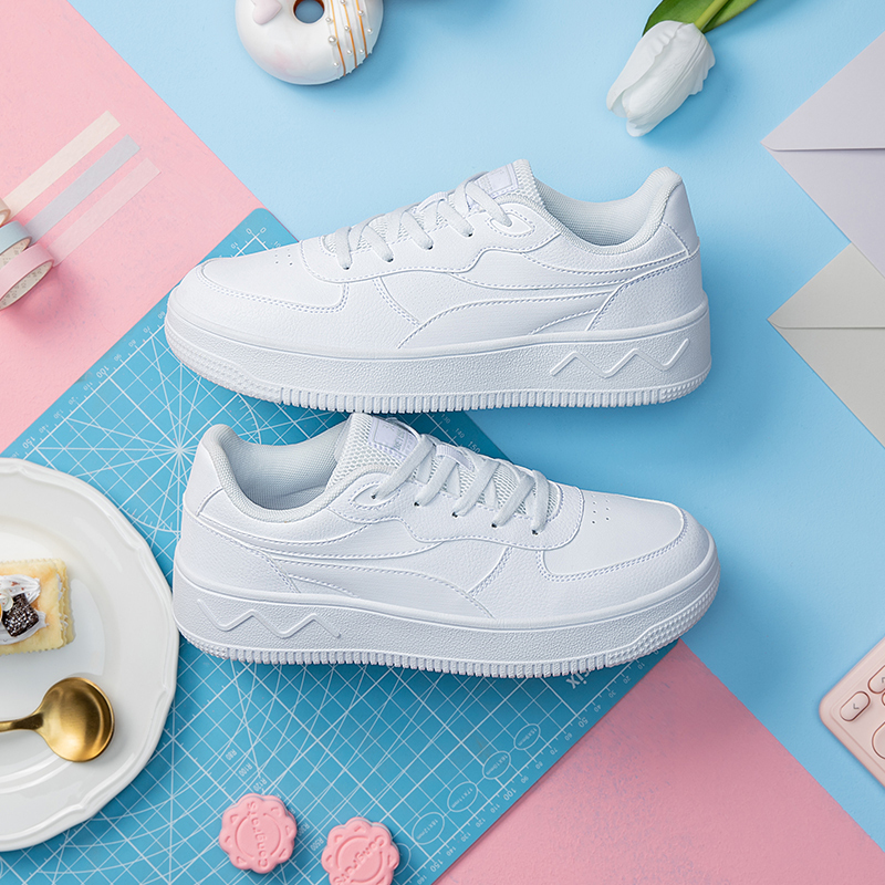 361女鞋运动鞋新款马卡龙鞋子透气休闲鞋厚底板鞋女