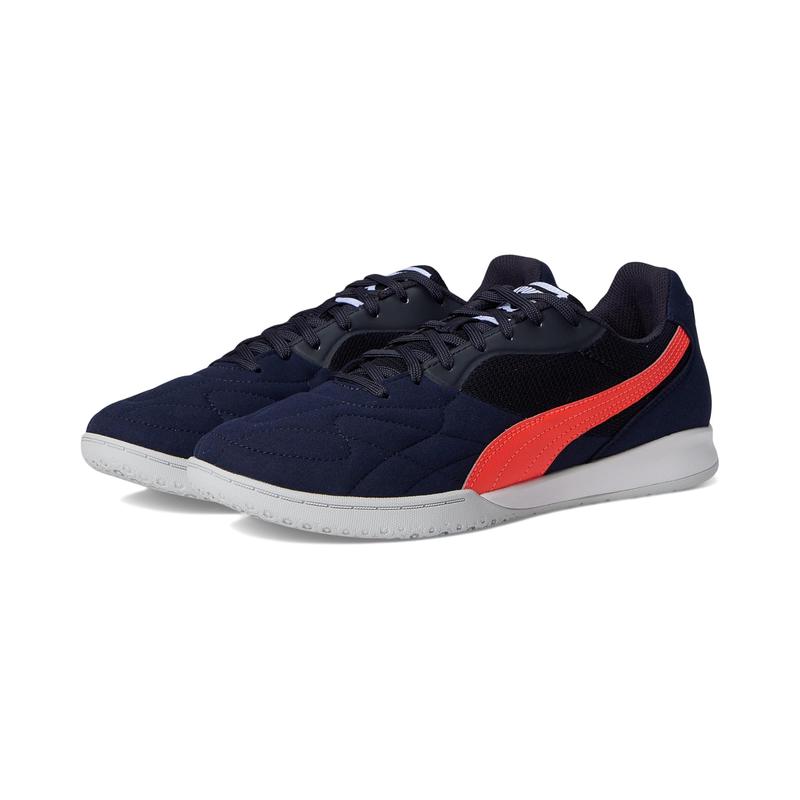 彪马(Puma)男足球鞋透气轻便复古设计室内训练耐磨舒适百搭运动鞋高清大图