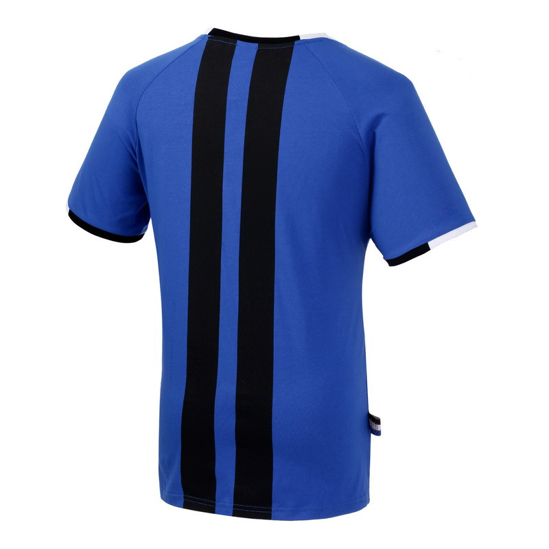 国际米兰足球俱乐部官方星条纹文化衫(棉氨材质)-蓝色 (Inter Milan)