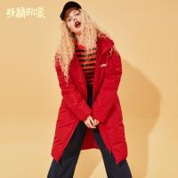 妖精的口袋羽绒服女中长款冬装新款韩版学生宽松过膝加厚外套