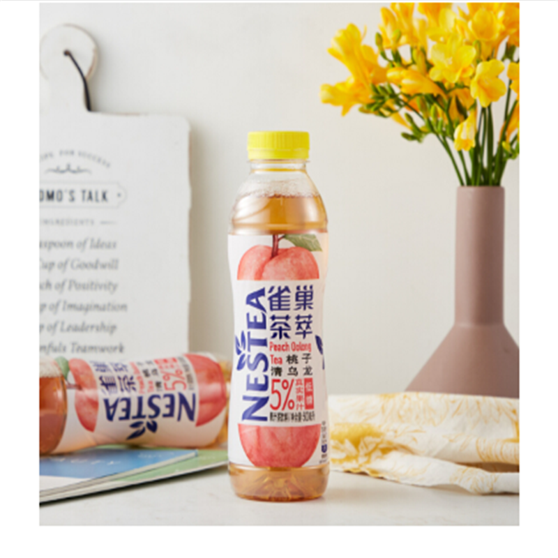 雀巢( Nestle )茶萃桃子清乌龙果汁茶饮料500ml*15瓶 整箱装