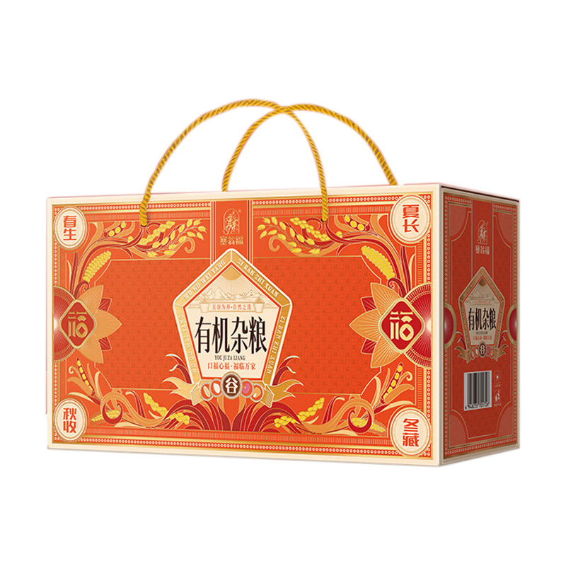塞翁福杂粮礼盒红色3200g香糯易煮浓稠色泽自然鲜亮