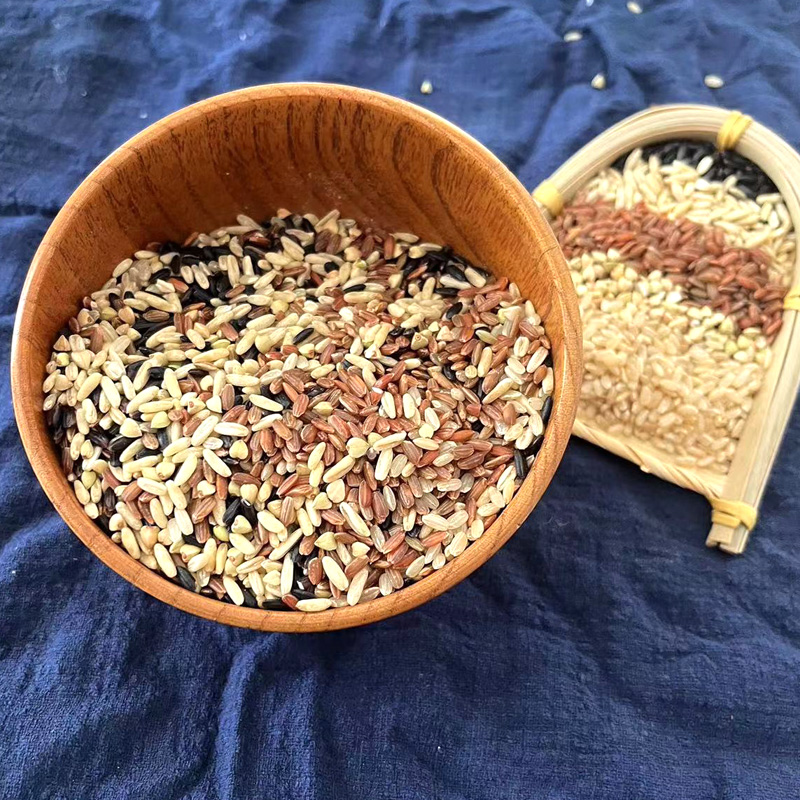 坝莜域 五色糙米自吸袋包装2.5kg高清大图