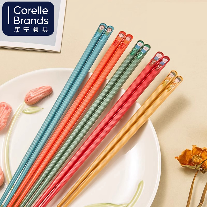 康宁炫丽(六角)合金筷子22.5cm