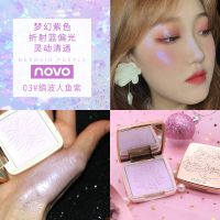 NOVO立体修颜亮肌高光粉初学者美妆国货彩妆 立体高光提亮阴影修容粉2#精灵偏光粉