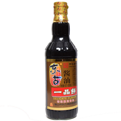 东古酱油一品鲜500ml /瓶装 调味品调味汁酿造酱油生抽厨房烹饪 健康美味 好调味选