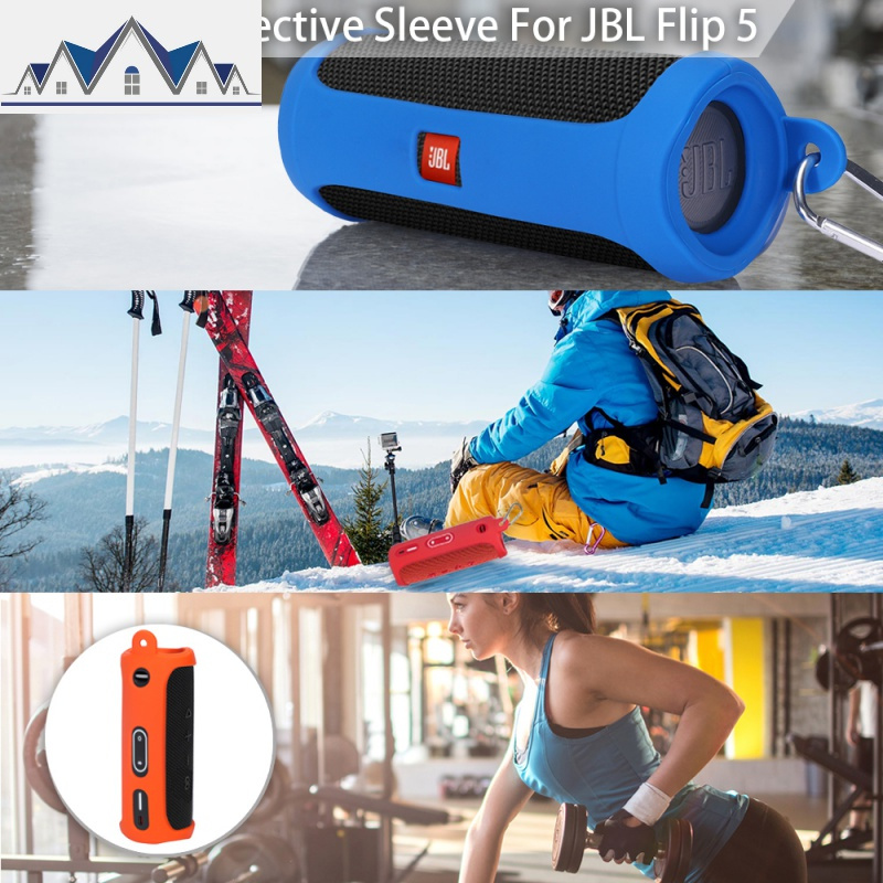 适用JBL FLIP 5音乐万花筒五代音箱收纳盒音响硅胶套保护套便携包 三维工匠收纳包