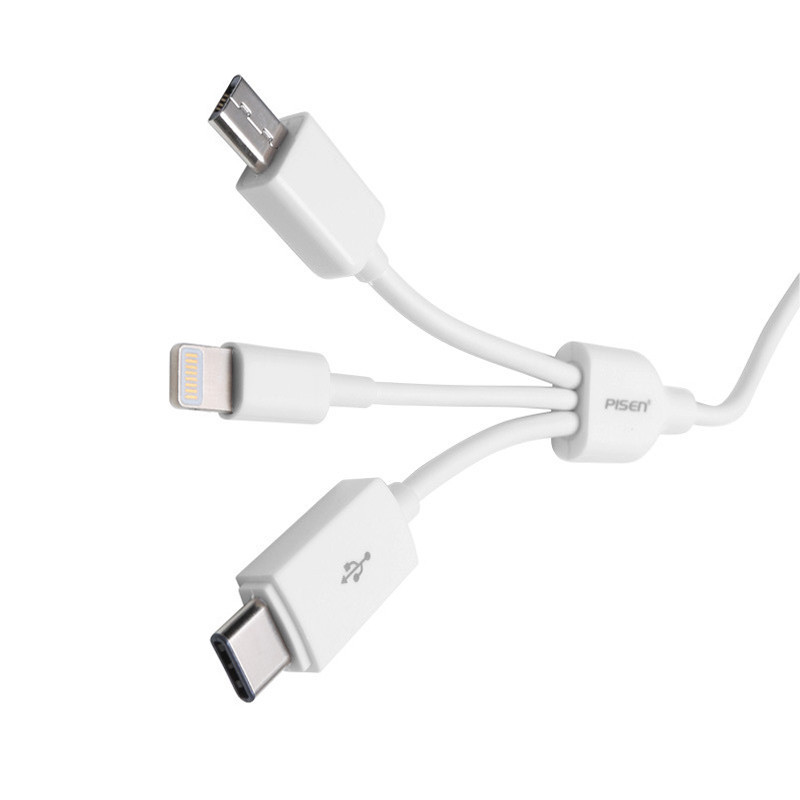 品胜 苹果/Iphone配件 数据线安卓手机充电器线type-c一拖三多功能线适用小米5华为 1.6米