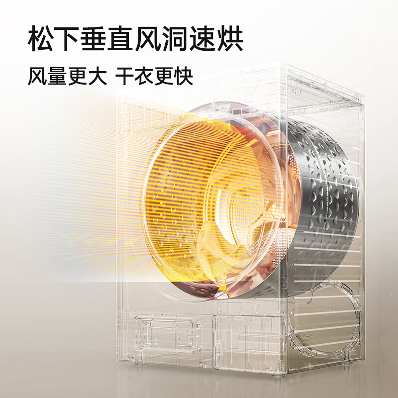 松下(Panasonic)白月光5.0SE烘干机热泵智能正反转定频低温烘防过敏大风量五档干衣可烘羽绒服 NH-F2AR1高清大图