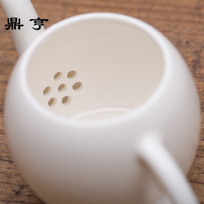 鼎亨纯白骨瓷功夫茶壶陶瓷小茶壶玉瓷紫砂壶凤凰茶功夫茶具景德镇