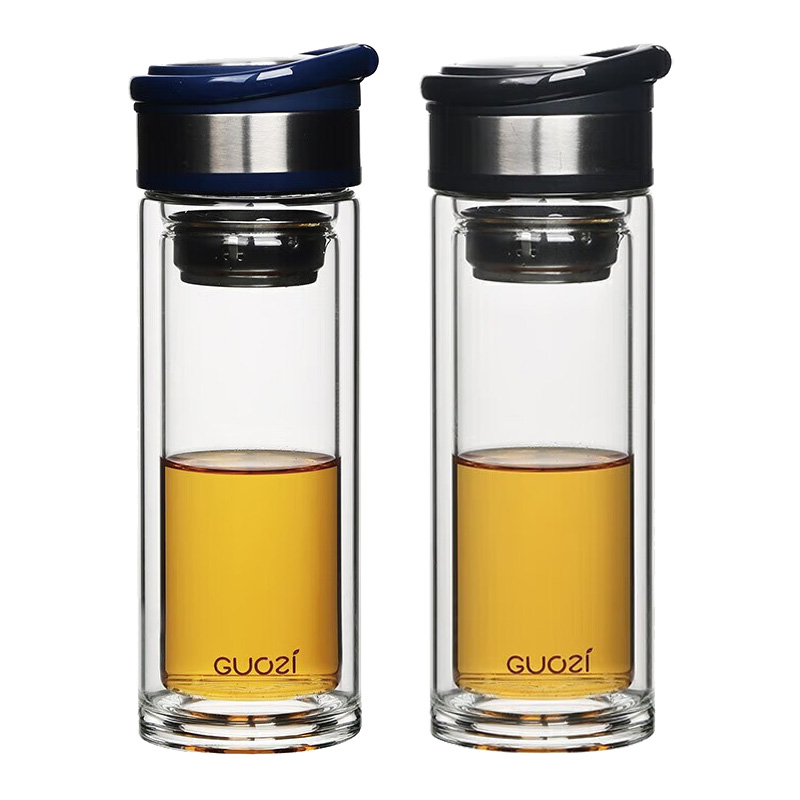 果兹玻璃杯300ml便携耐用悦动系列GZ-S18(颜色随机)