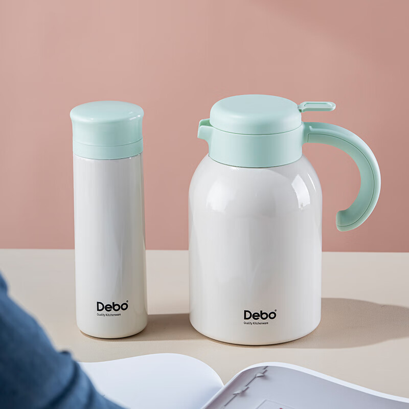 德铂(Debo)莱茵斯304不锈钢保温杯450ml保温壶1500ml套装DEP-934
