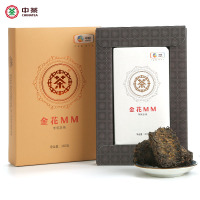 中茶黑茶园 黑茶 湖南安化 金花茯砖茶 金花MM手筑茯砖360g