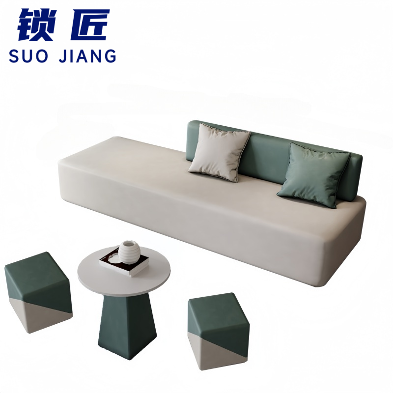 锁匠 办公沙发180*60cm组高清大图