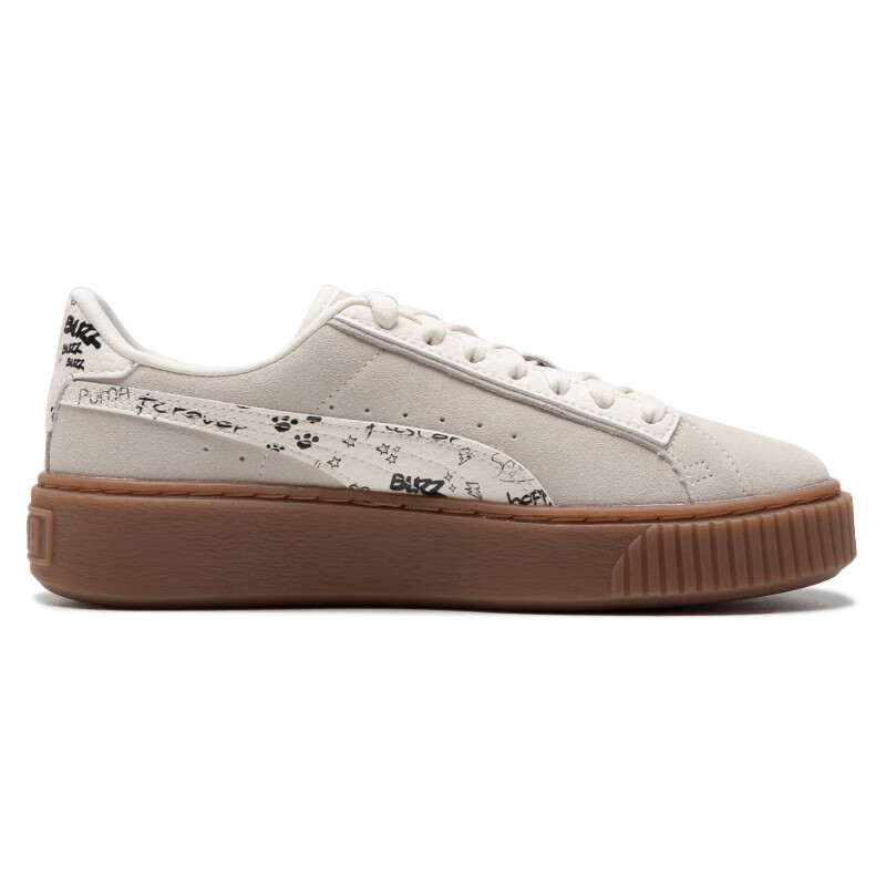 彪马(PUMA)女鞋冬季新款SUEDE复古低帮厚底运动鞋学生女子休闲板鞋 395904