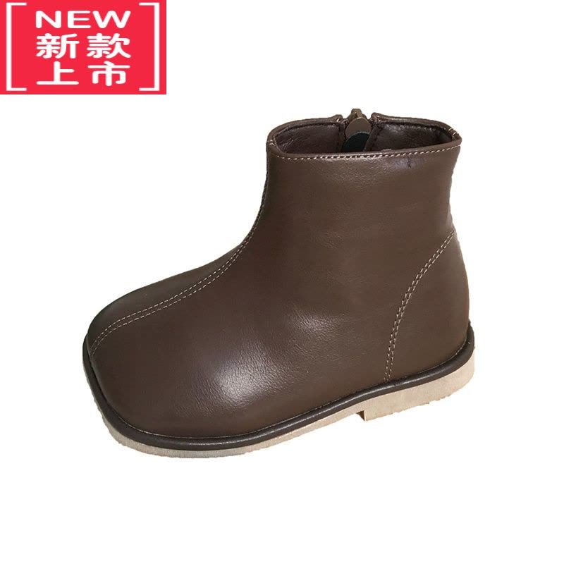 可莉允韩版童鞋方头女童马丁靴2022秋冬新款儿童靴子女宝宝公主短靴鞋子图片