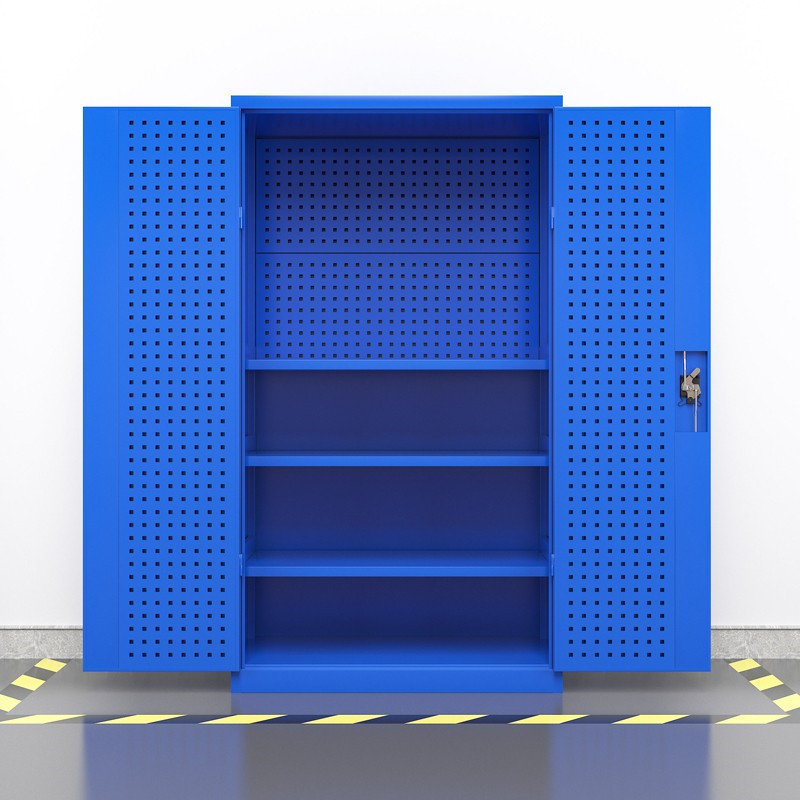 臻远重型五金工具柜zygjga918001000500mm四层板门挂板背挂板蓝色台